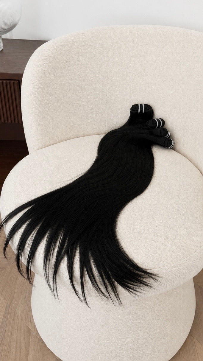Jet Black Virgin Hair 4 Bundle Deal